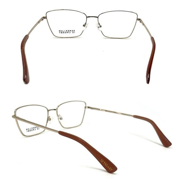 New Derek Lam 10 Crosby Lane Frames Glasses Light Gold Full Rim Cat Eye Eyewear - Picture 3 of 6